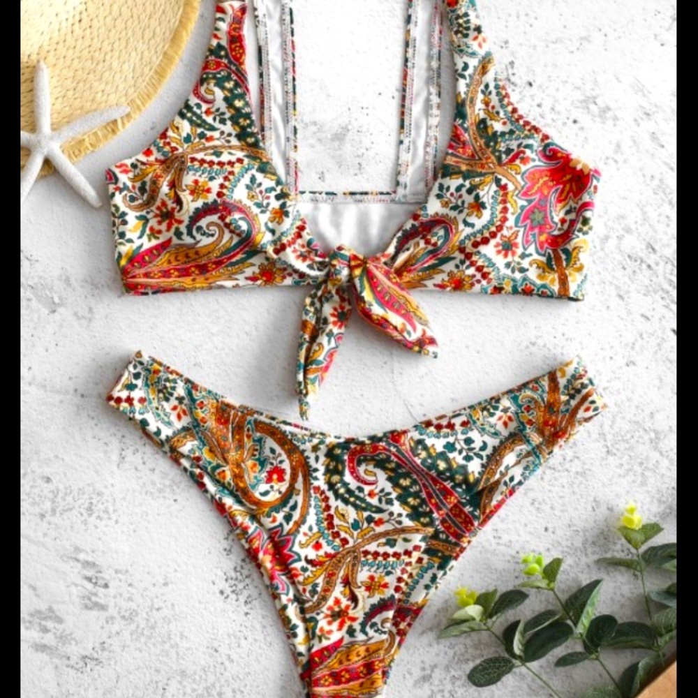 Zaful bohemian hippie small bikini